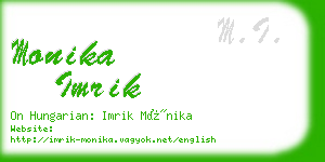 monika imrik business card